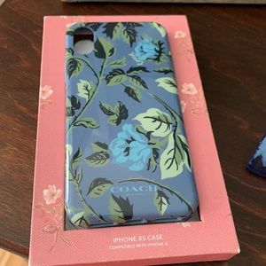 NWT Coach phone case for iPhone XS.